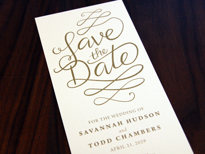 Savannah and Todd Save the Date