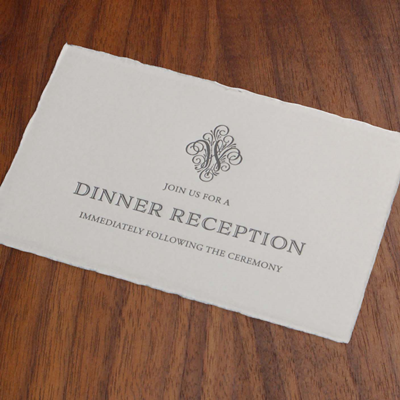 Behold Reception Card