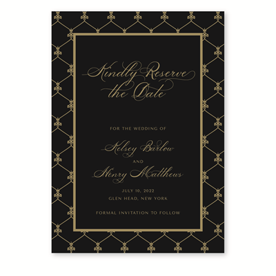 Gilded Save the Date