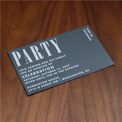 Tailored Party Card